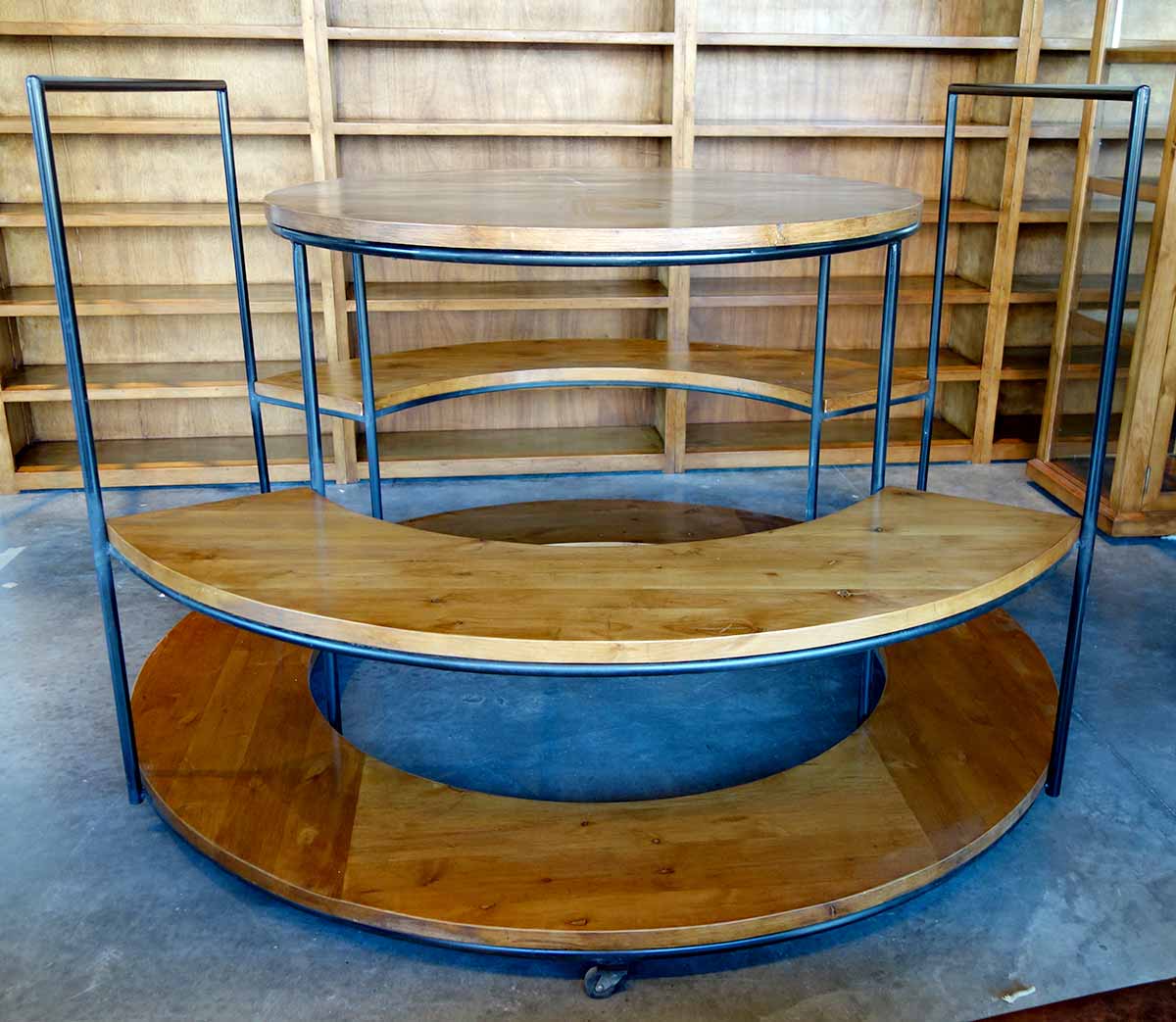 Ranch Rack Rolling Round Carousel on Industrial Casters, Scottsdale's Museum of the West