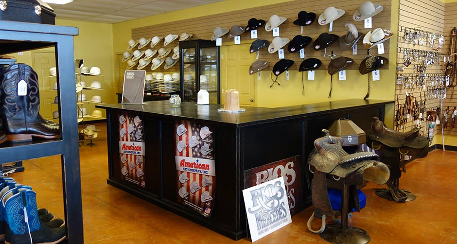 Abilene Hat Counters, Cowboy Hat Racks and Showcase Cabinets from Ranch Rack, San Antonio, Texas